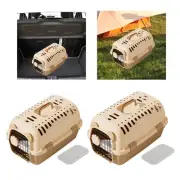 Pet Travel Carrier Cat Dog Cage Spacious Versatile Capsules Hard Sided Transport