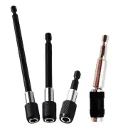 Drill Bit Extension, Magnetic Bit Holder Set For Confined Space, 3 PCS Quick ...