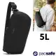 【澳洲 Pacsafe】Metrosafe X Urban Sling 防盜斜背包5L/單肩包.胸包.腰包.臀包.RFID護照包.隨身包/專利防割強化背帶/30615100 黑