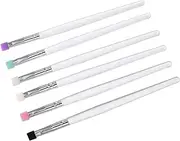 IWOWHERO Makeup Kit by 6-in-1 Brush Set: Flat Brush Curler Exfoliator Lash and Shadow