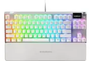 SteelSeries Apex 7 TKL Ghost White Gaming Keyboard (Red Switch) - [As New - Refurbished]