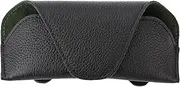 KEVANCHO Magnetic Sunglass Holder for Car Visor Clip, Leather Car Glasses Holder, Visor Accessories Eyeglasses Holder Glasses Storage Case (01-Black)