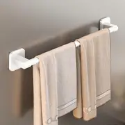 Self-adhesive Towel Bar No Drilling Bathroom Shelves New Bathroom Organizer Household white 50cm