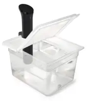 Sous Vide Container 12 Quart EVC-12 with Collapsible Hinged Lid Compatible wi...
