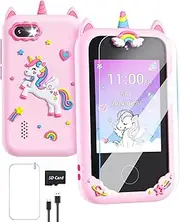 Gothwick Kids Smart Phone Gifts for Girls Age 6-8 with Camera Christmas Stocking Stuffers for Kids Toy for 3 4 5 7 6 8 10 Year Old Birthday Gift Ideas with 8G SD Card