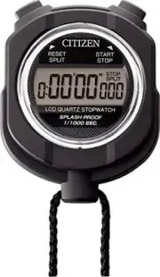 CITIZEN Digital Stopwatch 055 Black 8RDA55-002 LCD QUARTZ Stop Watch F/S wTrack#