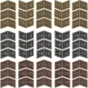 45 Pieces Antique Metal Buff Counter Tokens Magic The Gathering Token Creature Stats or Loyalty Counters for MTG CCG Card Gaming Accessories with Velvet Bag