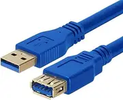 Astrotek Type A Male to Type A Female USB 3.0 Extension Cable, Blue, 1 Meter