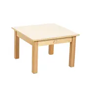 Jooyes Kids Birch Plywood White Square Table - H54cm