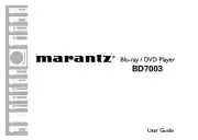 Marantz BD7003 Blu Ray Player Owners Manual