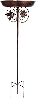 Stgfyxgs Freestanding Bird Bath with Stake, Gift, Water Bowl, Bird Feeder for The Backyard, Bird, Drinking Yard