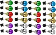 [PAMINGONO] Beard Clamps Christmas Beard Clips Assorted Bell Decorations for Santa Cosplay
