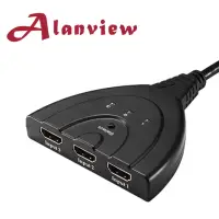 在飛比找momo購物網優惠-【Alanview】HDMI 三進一出切換器 v1.3 帶H
