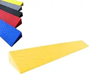 Threshold Ramp for Wheelchair, Portable Cut Doorways Ramp Step Mat for Sweeping Robot Bicycles Scooters, 600 LBS Capacity,yellow-100x12x5cm(39.4x4.7x1.9inch)