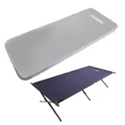 Adventure Kings Self-Inflating Foam Mattress - Single + Camping Stretcher Bed