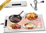 Portable Electric Warming Tray, Silicone, 3 Temp Settings, Timer, AU Plug