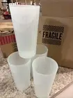 Set of 24 - Plastic Frosted Mint Green Tumbler Glasses - Target Brand BPA Free