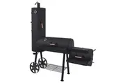 vidaXL BBQ Charcoal Smoker with Bottom Shelf Grill Stand Black Heavy XXL/XXXL