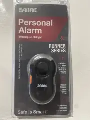 SABRE Personal Self-Defense Safety Alarm on Key Ring with LOUD Dual Alarm
