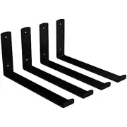 National Hardware N900-002 Floating Shelf Hardware Kit, Black