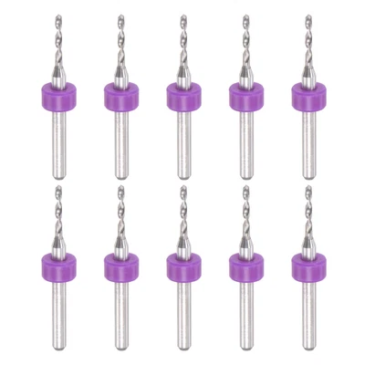 1/8" Shank 1.55mm Tungsten Carbide CNC Engraving Micro PCB Drill Bits Set 10 Pcs