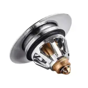 Stainless Pop-Up Basin Waste Slotted-Kit Bathroom Sink Click Clack Push Button i