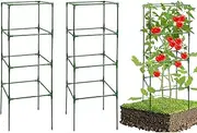 Tomato Cage - Tomato Trellis for Garden Pots - Heavy-Duty Climbing Rack 3 Piece for Peony Flower Cucumber Beans Rose Fruits Gardening Outdoor Patio Lawn Beds