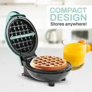 Elite Gourmet EWM015M Electric Nonstick Mini Waffle Maker, Belgian Waffles, Comp