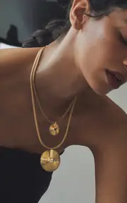 [Jade Ruzzo] Cymbal18k Yellow Gold Tourmaline Pendant