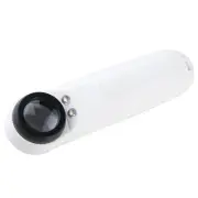 40X Dual LED Light Magnifier Handheld Magnifying Tool Jewelry Loupe Map Loop H