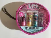 L.OL 4 Piece Surprise Flavored Lip Gloss Set