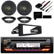 JVC KD-T92MBS Bluetooth CD AUX AM/FM Receiver,2x 6.5" 300W Speakers,Install Kit