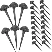 Yardenfun 50pcs Horseshoe Nails Iron Horseshoe Tools Small for Equestrian Sports Portable Shoing Nails Horse Fixators