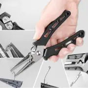 Stainless Steel Fishing Split Ring Pliers Hook Removal Braid Cutters Scissors