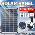 10W 12V Solar Panel Trickle Battery Charger for Car RV Marine ATV Camping New