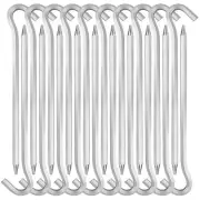 20 Pcs Aluminum Tent Stakes Pegs with Hooks for Outdoor Travel Camping Canopy