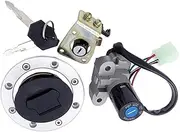 Ignition Lock Switch for Suzuki for Tl1000R 1998 1999 2000 2001 2002 2003 Motorcycle Ignition Switch Kit Assembly Gas Cap Cover Lock Key Set Cover