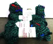 Lot of FOUR Trendsetter Yarns ODYSSE 50 gm Turquoise Multi Color #12 New Yarn