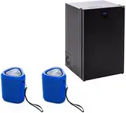 Kings Stayzcool 110L Upright Fridge Freezer |12V/24V | Reversible Door | Ute caravan boats camping picnic + 2x Bluetooth Speaker 5W