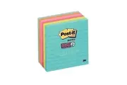 Post-It Lined Super Sticky Notes Miami 101 x 101mm 6-Pack 7100088534