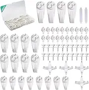 Picture Hanging Kit, No Damage Wall Hangers for Picture Frame, 68pcs Invisible Wall Nails for Concrete, Hardwall and Drywall
