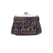 Signare Tapestry Clasp Change Purse Egyptian Design Wallet Money Holder