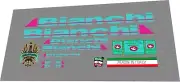 1988's Bianchi Colombus Formula Two Celeste Magenta Decal Set