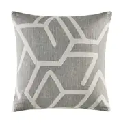 Kas Australia Bala Euro Cotton Throw Pillowcase/Cushion Cover 65x65cm Grey