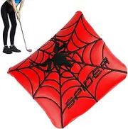 Putter Head Cover Spider,Square Putter Covers | Square Mallet Shaped Magnetic Closure Putter Head Cover for Home, Garden, Course