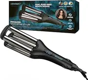 Revamp Progloss Wave Define Styler Professional, Ion Technology, Cylinder Enriched with Progloss Super Smooth Keratin, Argan and Coconut Oil, Frizz-Free Design for Smooth S-Waves