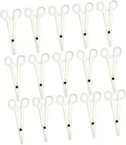FOMIYES 15Pcs Disposable Body Piercing Clamps Professional Diagonal Pliers for Clean and Hygienic Piercing Forceps for Easy Use for Body Piercing Supplies