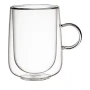 Villeroy & Boch Artesano Hot and Cold Beverages Insulated Extra Large Latte Glass with Handle, Set of 2