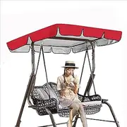 Garden Swing Canopy Replacement, Waterproof Swing Canopy Outdoor Cover,UV Protection Patio Hammock Cover Swing Chair Top Cover Roof for Garden,Green,1
