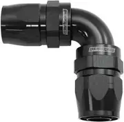 Aeroflow 90 Deg -20AN to -20AN Cutter Full Flow Hose Ends Black - AF853-20-20BLK